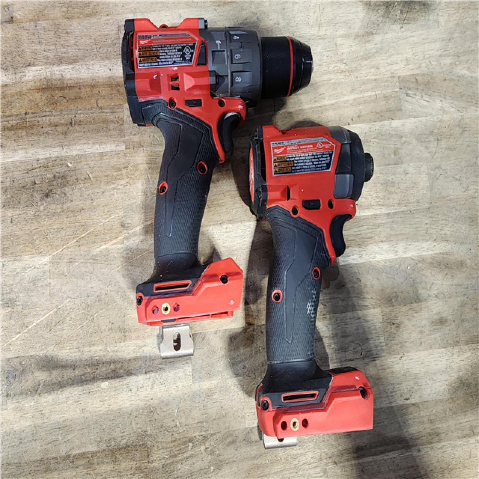 HOUSTON LOCATION - AS-IS MILWAUKEE FUEL 18V Lithium-Ion Brushless Cordless Hammer Drill and Impact Driver Combo Kit