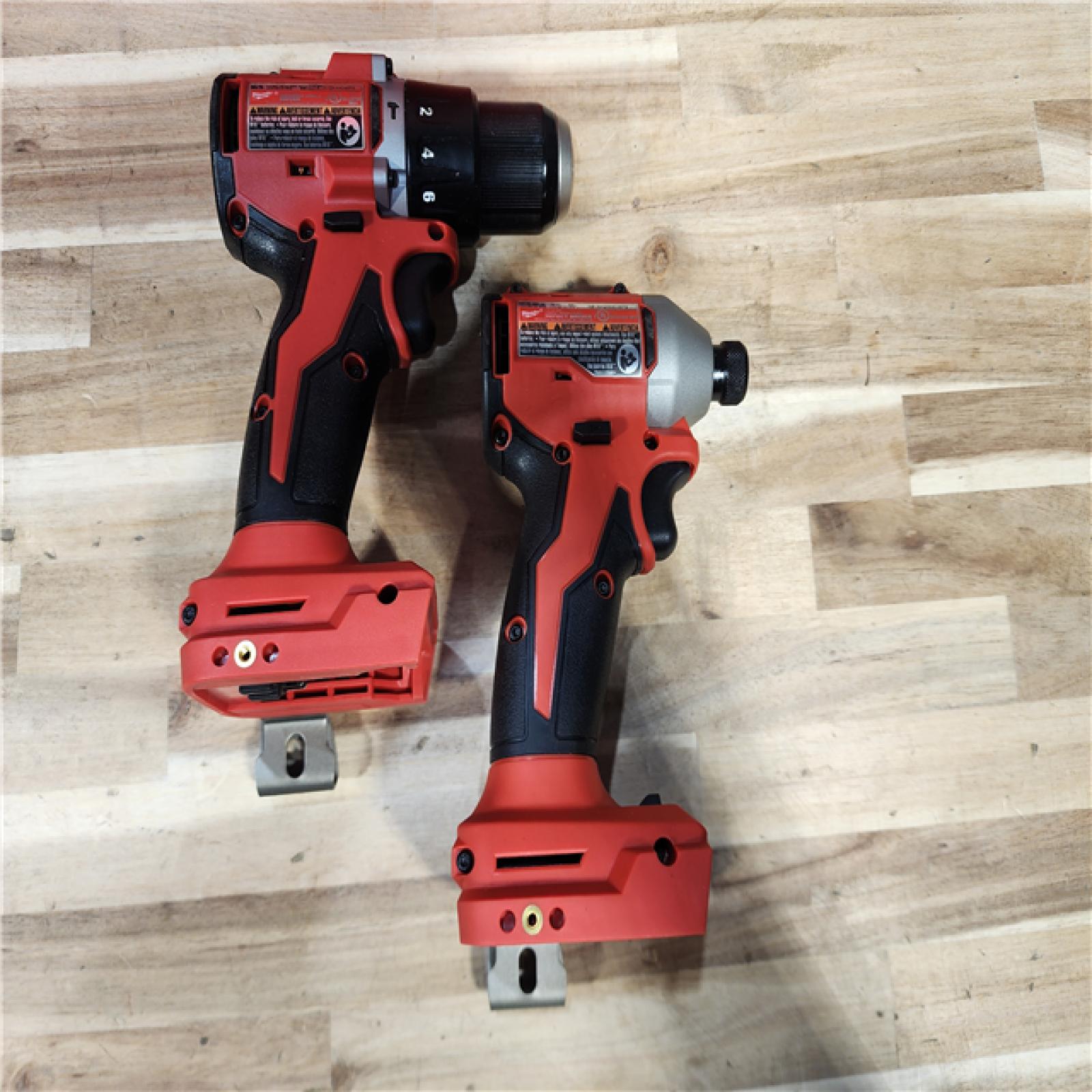 HOUSTON LOCATION - AS-IS Milwaukee 18-Volt Lithium-Ion Brushless Cordless Compact Hammer Drill/Impact Combo Kit