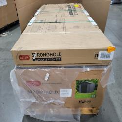 CALIFORNIA NEW STRONGHOLD STORAGE SHED 10X8 W/ STRONGHOLD 3.5 FT. EXTENSION KIT
