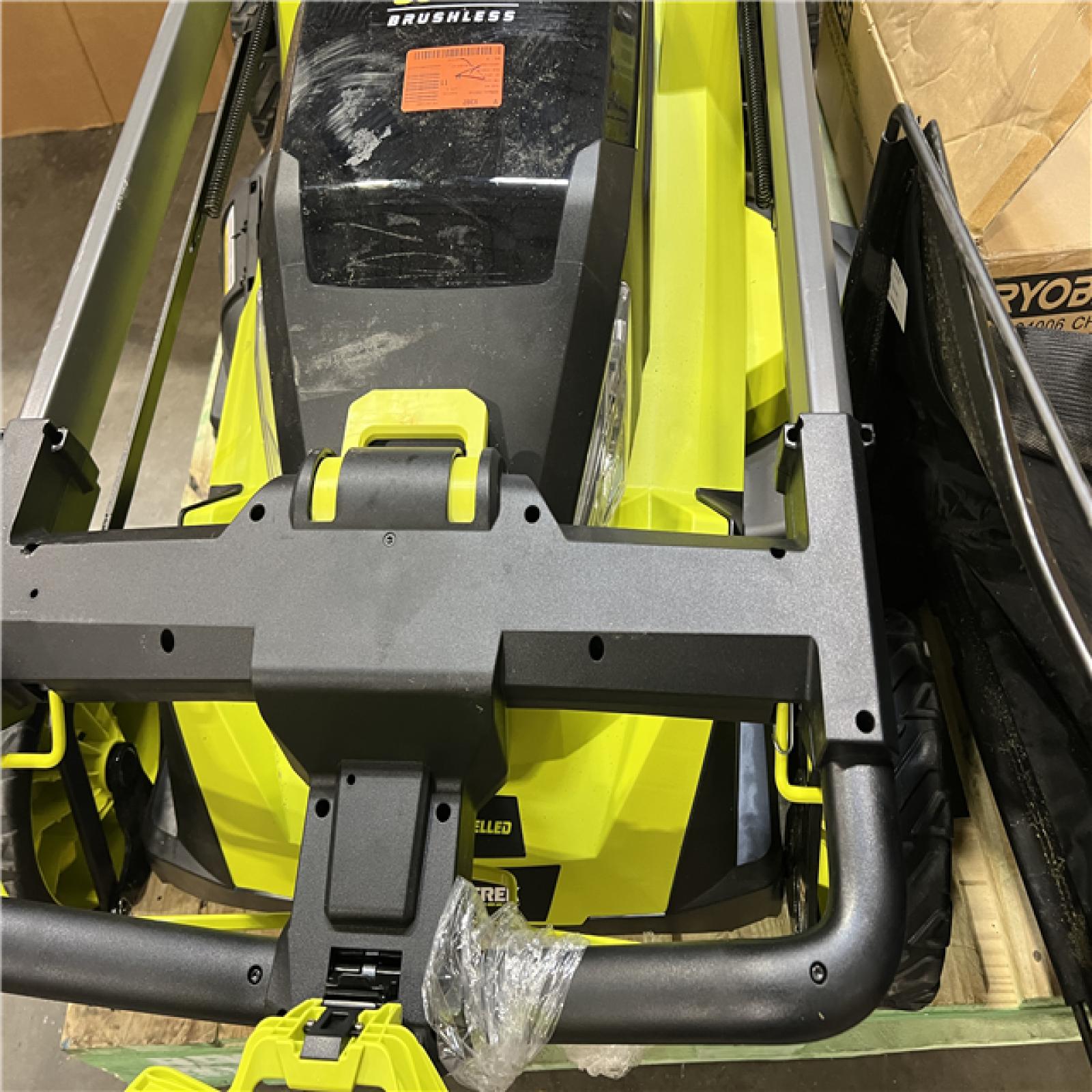 Dallas Location - As-Is RYOBI 80V HP Brushless Battery Cordless Electric 30 in.Lawn Mower with Battery and Charger
