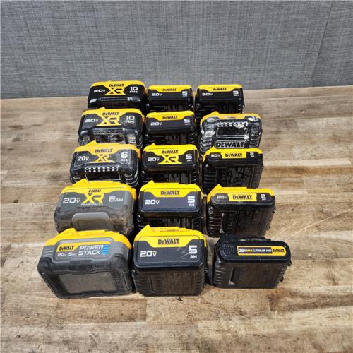 HOUSTON LOCATION - AS-IS DEWALT BATTERY PACK QTY - 15