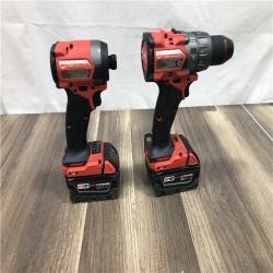 AS-IS Milwaukee  FUEL 18V Lithium-Ion Brushless Cordless Hammer Drill and Impact Driver Combo Kit