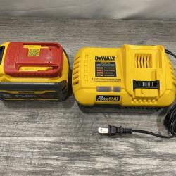 AS-IS DEWALT 20V/60V MAX FLEXVOLT Lithium-Ion 9.0Ah Battery and Charger Starter Kit