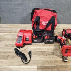 HOUSTON LOCATION - AS - IS Milwaukee 2 Tool Combo Kit W/ (2) Battery & Charger