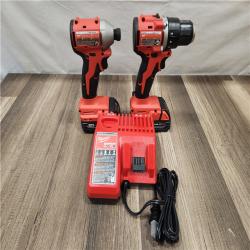 AS-IS- Milwaukee M18 Compact Brushless 2-Tool Combo Kit