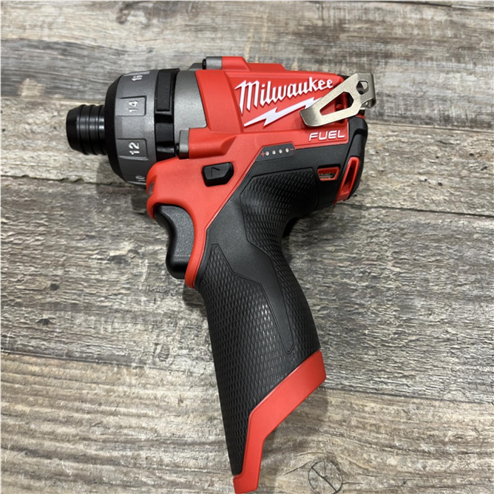 AS-IS Milwaukee FUEL 12-Volt Lithium-Ion Brushless Cordless 1/4 in. Hex 2-Speed Screwdriver Kit