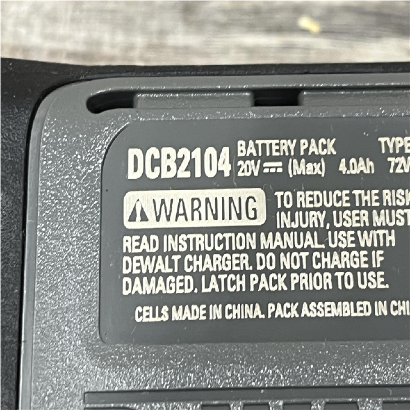 AS-IS DEWALT 20V XR Lithium-Ion Starter Pack with 8.0 Ah and 4.0 Ah Battery Packs and Charger