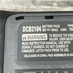 AS-IS DEWALT 20V XR Lithium-Ion Starter Pack with 8.0 Ah and 4.0 Ah Battery Packs and Charger