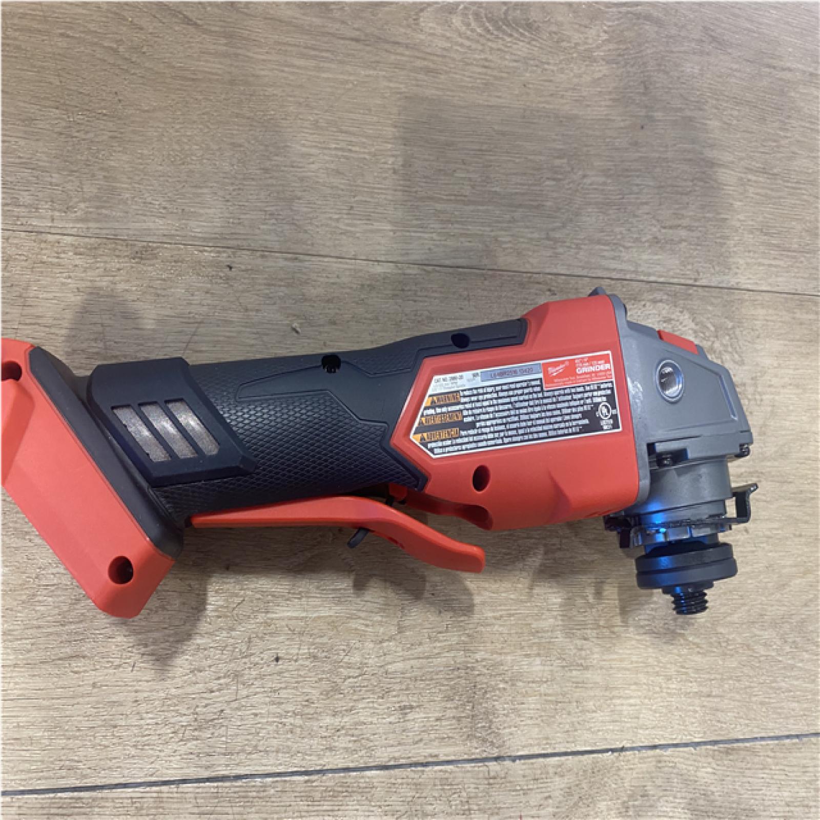 AS-IS Milwaukee FUEL 18V Lithium-Ion Brushless Cordless 4-1/2 in./5 in. Grinder w/Paddle Switch (Tool-Only)