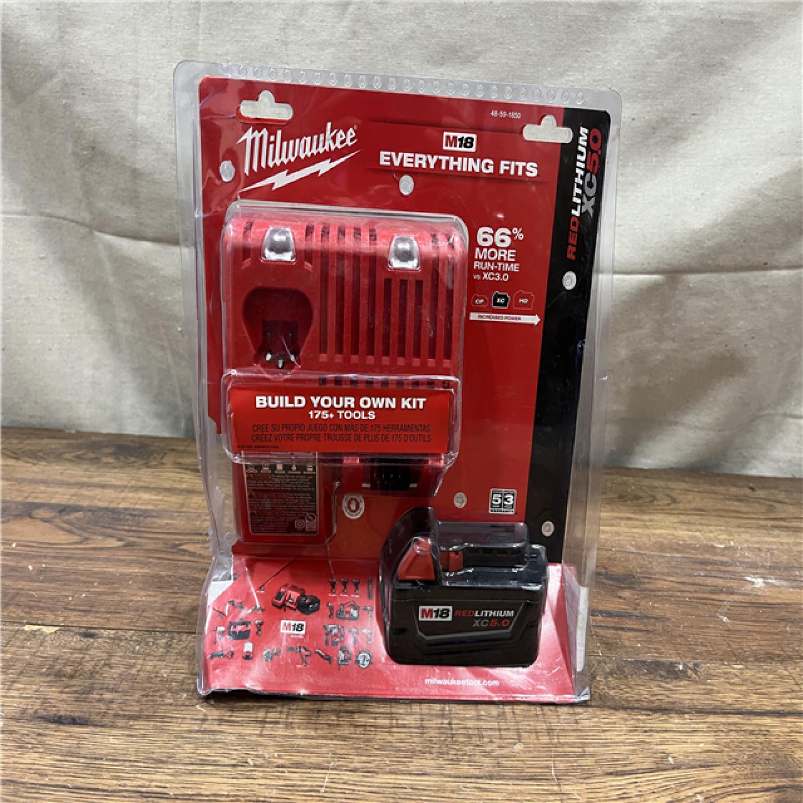 NEW Milwaukee M18 18-Volt Lithium-Ion XC Battery Starter Kit