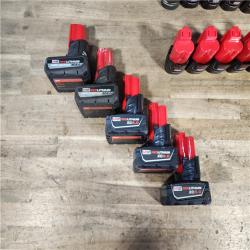 HOUSTON LOCATION - AS-IS MILWAUKEE BATTERY PACK QTY - 15