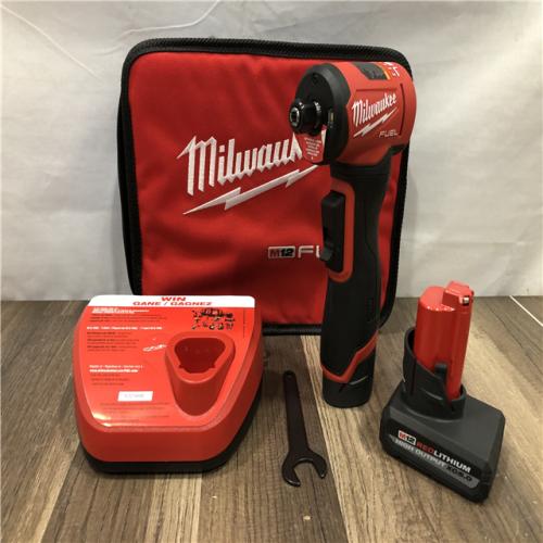 AS-IS Milwaukee FUEL 12V Lithium-Ion Brushless Cordless 1/4 in. Right Angle Die Grinder Kit