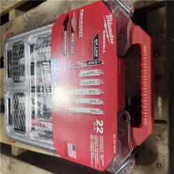 NEW! - Milwaukee PACKOUT SAWZALL Reciprocating Saw Blade Set (22-Pack) with 9 in. 8 TPI Metal Cutting NITRUS Torch Blade-(3 SETS)