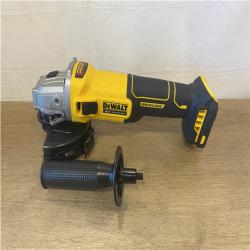 AS-IS DEWALT 20-Volt MAX Cordless Brushless 4-1/2 in. Angle Grinder with Slide Switch (Tool Only)