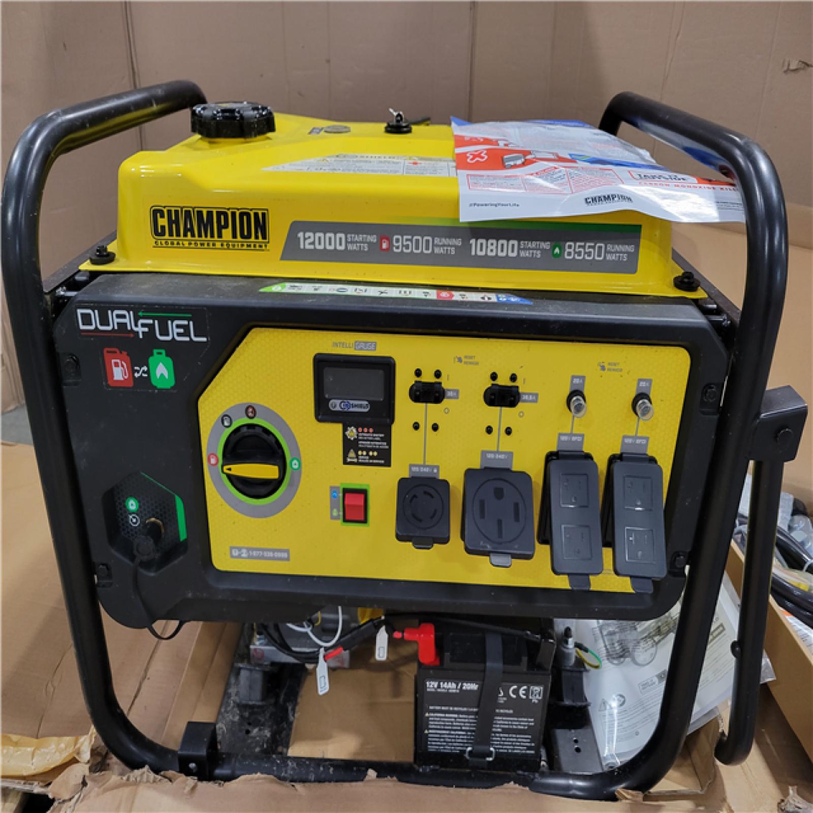 CALIFORNIA AS-IS CHAMPION 12000 PORTABLE GENERATOR