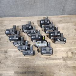 HOUSTON LOCATION - AS-IS RYOBI BATTERY PACK QTY - 14