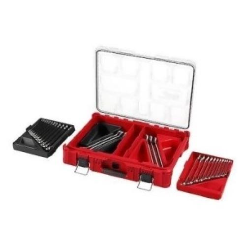 NEW - Milwaukee Metric/SAE Combination Wrench Set with PACKOUT Organizer (30-Piece)