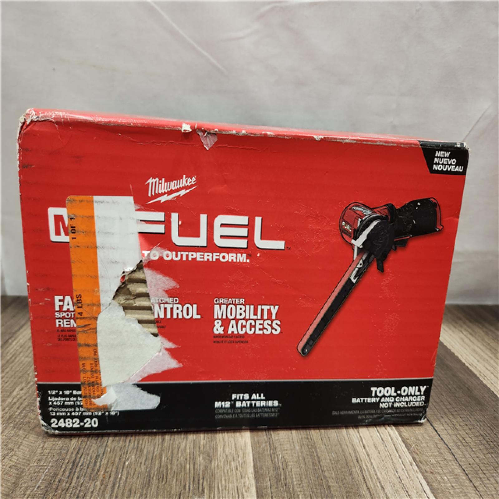 NEW- Milwaukee M12 FUEL 1/2 x 18 Bandfile (Tool-Only)