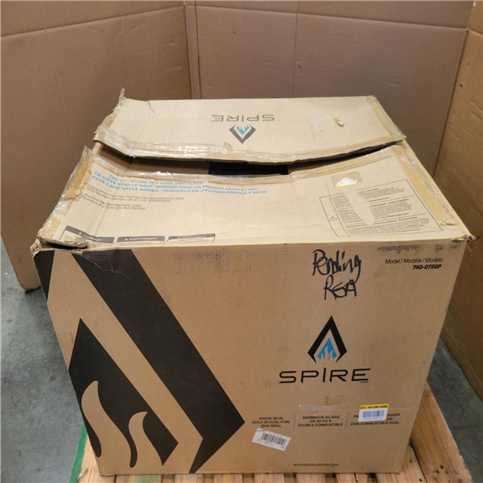 CALIFORNIA AS-IS LIKE NEW SPIRE 5-BURNER BUILT-IN PROPANE GAS ISLAND GRILL