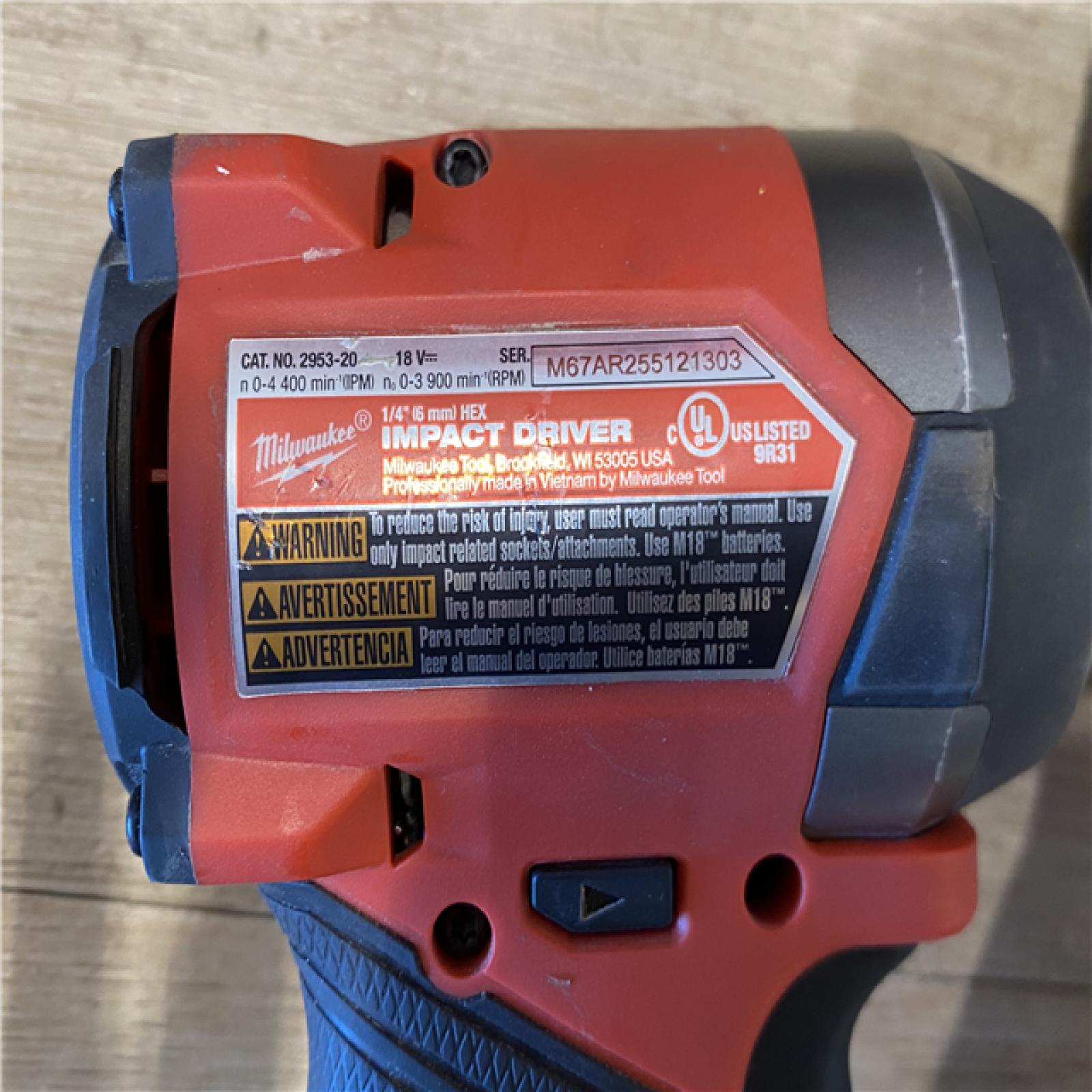 AS-IS Milwaukee FUEL 18V Lithium-Ion Brushless Cordless Hammer Drill and Impact Driver Combo Kit
