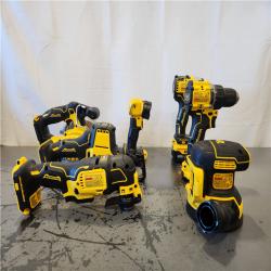 AS-IS- DEWALT 20V MAX Lithium-Ion Cordless 7-Tool Combo Kit with 2.0 Ah Battery  5.0 Ah Battery and Charger