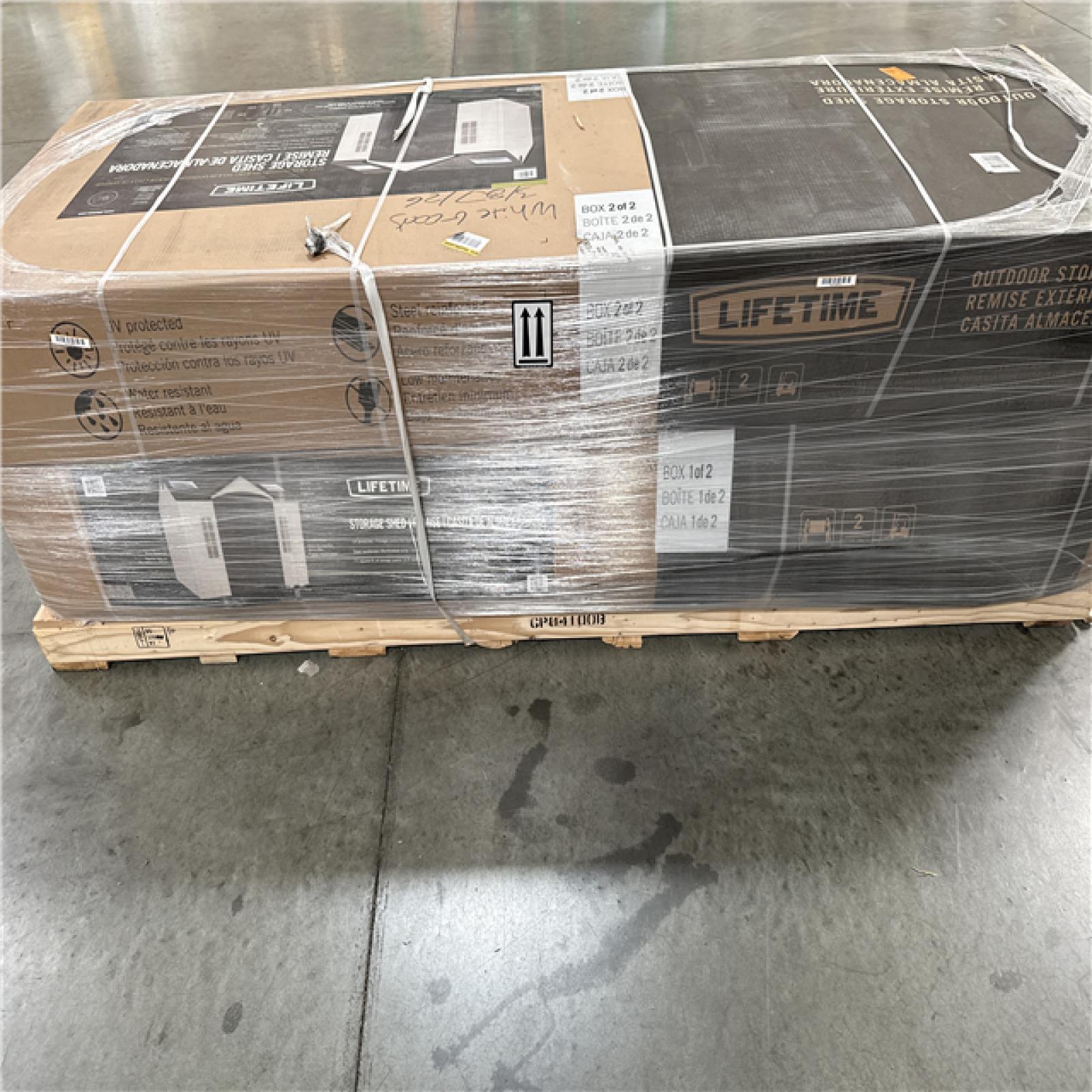 California AS-IS Lifetime Storage Shed 10 ft x 8ft