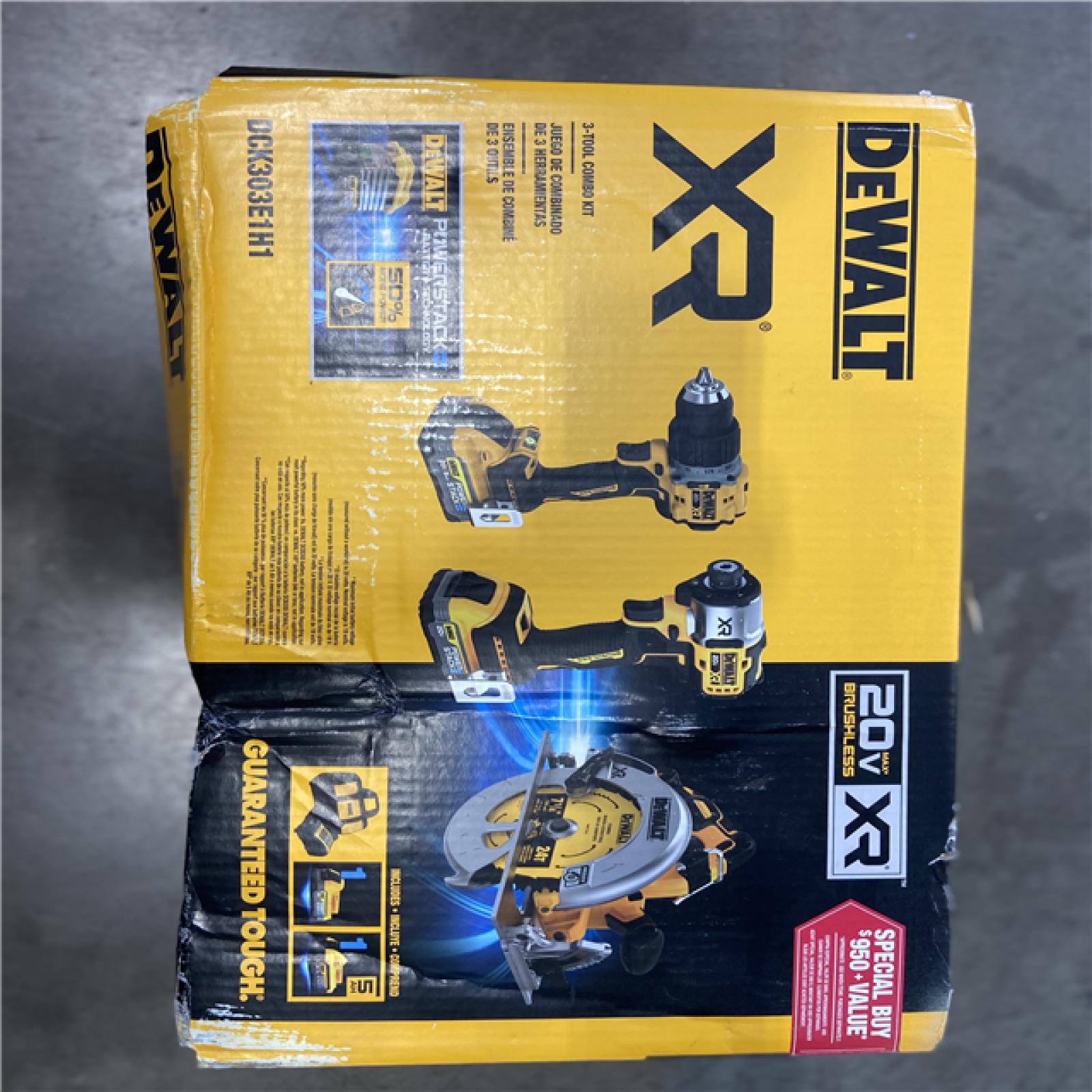 AS-IS - DEWALT 20V MAX Lithium-Ion Cordless 3-Tool Combo Kit