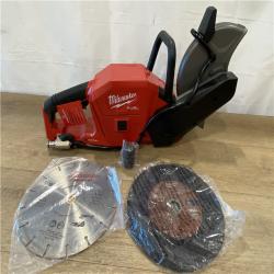 AS-IS Milwaukee FUEL ONE-KEY 18V Lithium-Ion Brushless Cordless 9 in. Cut Off Saw (Tool-Only)