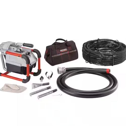 DALLAS LOCATION - RIDGID K-60SP-SE Compact Sectional Drain Cleaning Snake Auger Sewer Machine + Tool Kit