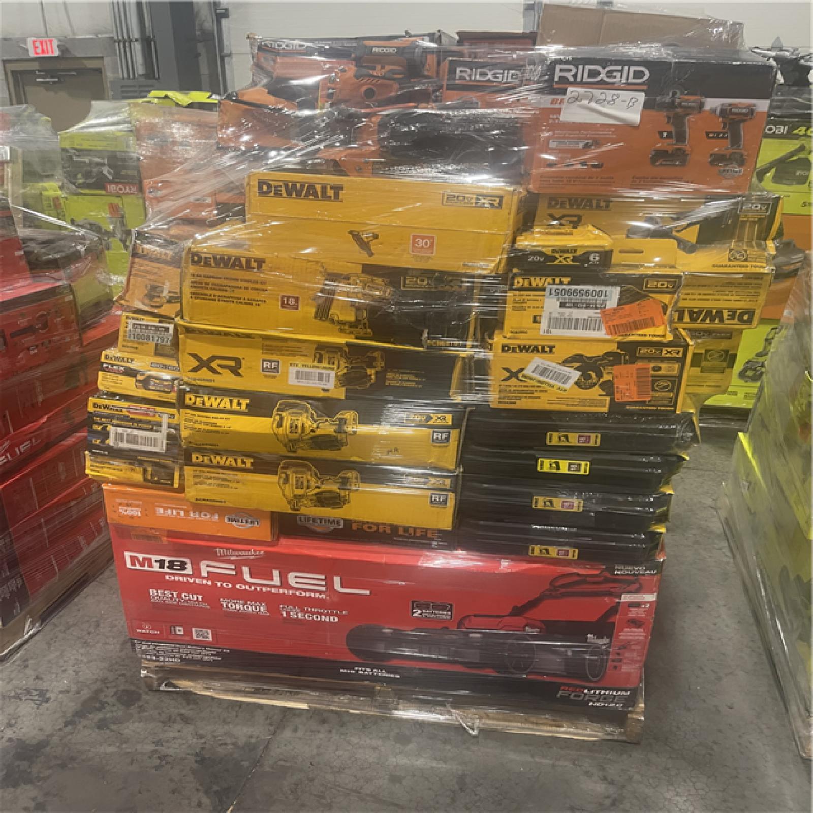 Pittston Location As-Is Power Tools Partial Truckload (13 pallets) 2728-B