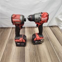 AS-IS Milwaukee M18 FUEL 18V Lithium-Ion Brushless Cordless Hammer Drill and Impact Driver Combo Kit (2-Tool)