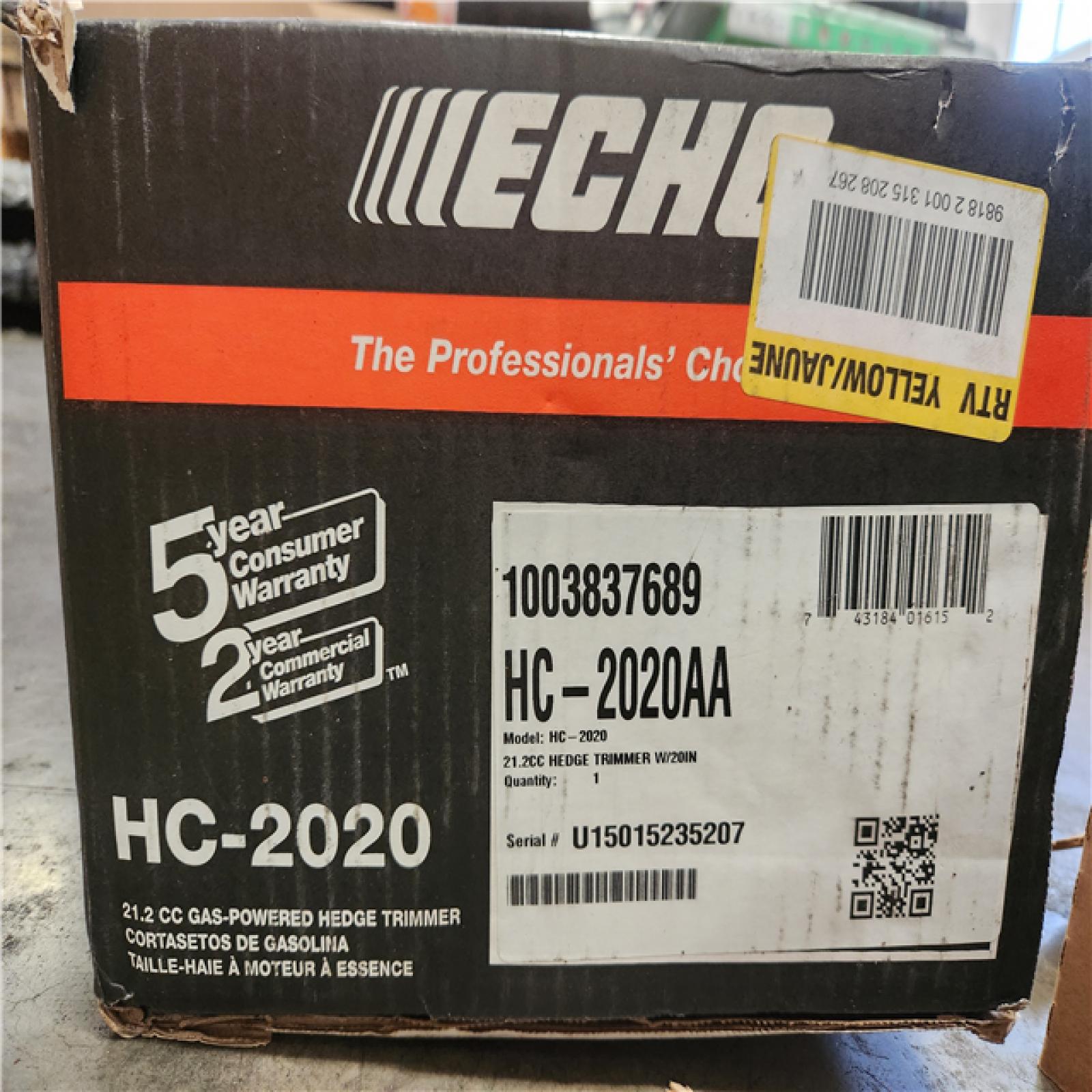 Phoenix NEW ECHO 20 in. 21.2 cc Gas 2-Stroke Hedge Trimmer