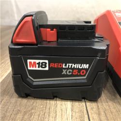 AS-IS Milwaukee 18-Volt Lithium-Ion XC Starter Kit with One 5.0Ah Battery and Charger