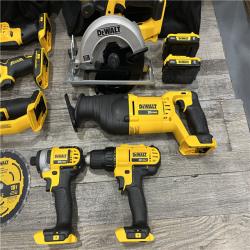AS-IS DEWALT 20V MAX Cordless 9 Tool Combo Kit