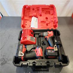 AS-IS- Milwaukee M18 FUEL 18V Lithium-Ion Brushless Cordless Hammer Drill and Impact Driver Combo Kit