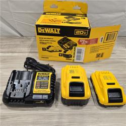 LIKE NEW! - DEWALT 20V MAX Lithium-Ion 6.0Ah and 4.0Ah Battery and Charger Starter Kit