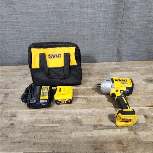 HOUSTON LOCATION - AS-IS Dewalt 20V MAX Lithium-Ion Cordless 1/2 in. Impact Wrench Kit W/ BATTERY & CHARGER