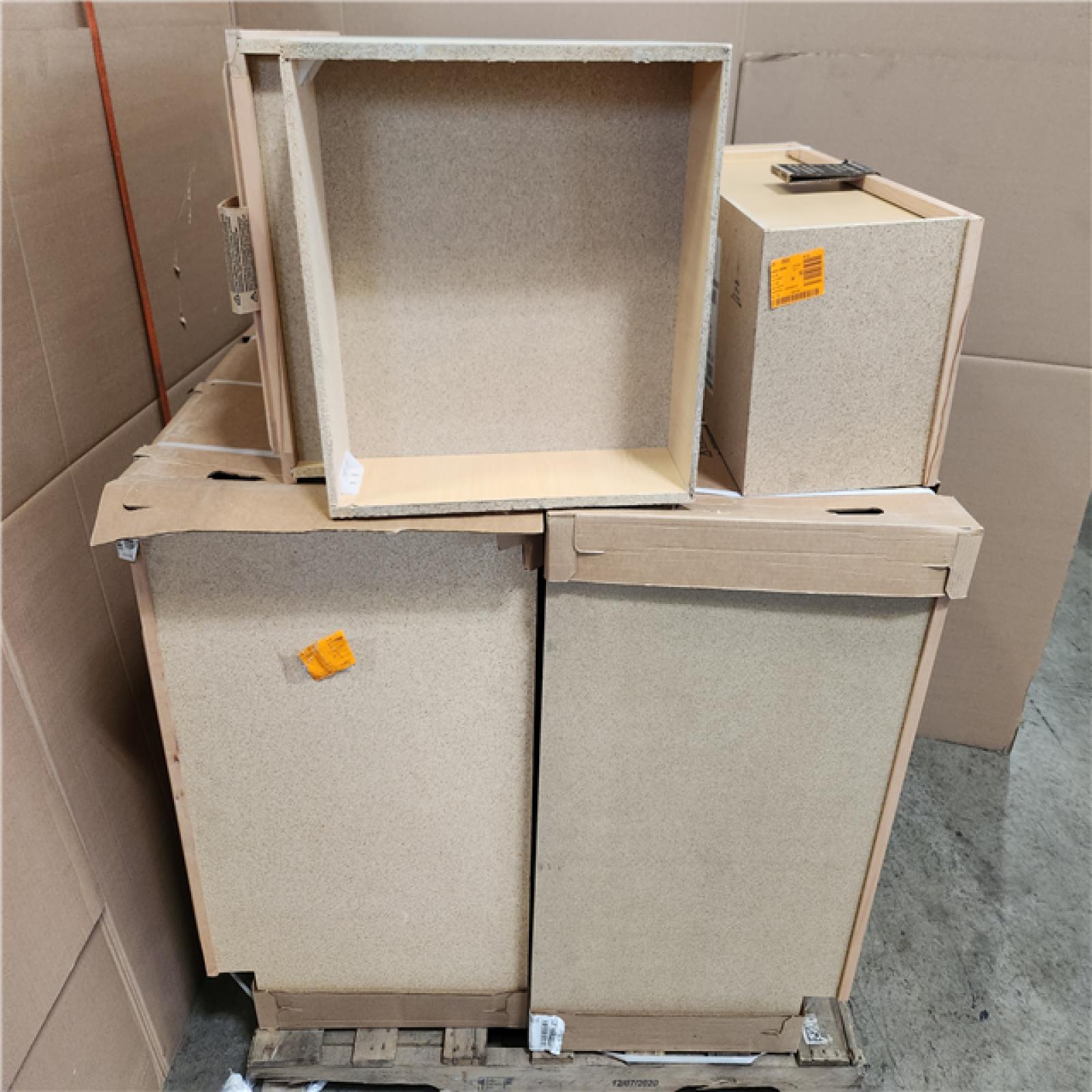 Phoenix AS-IS Mixed Hampton Bay Assembled Wall Bridge Kitchen Cabinet (4-Cabinets)