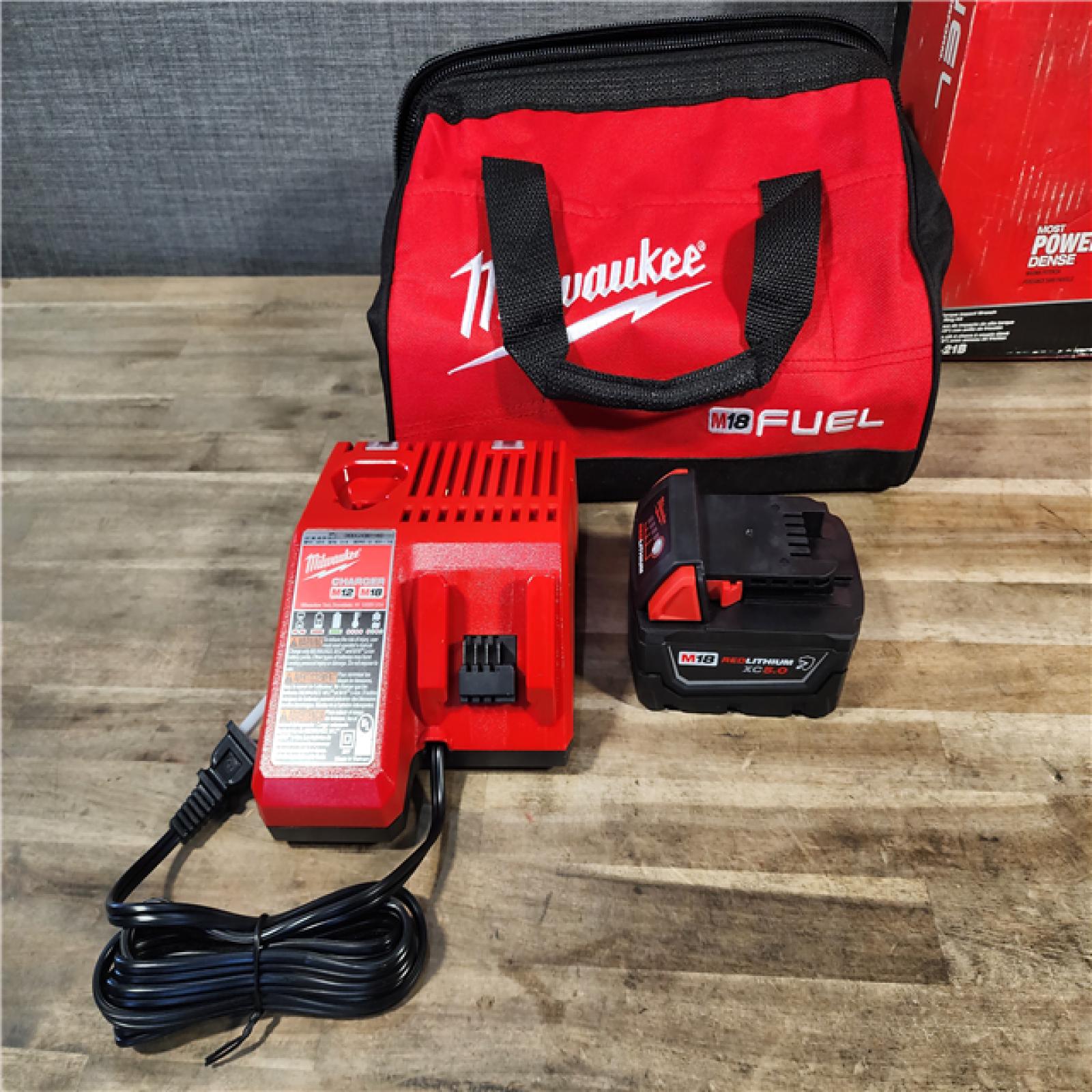 HOUSTON LOCATION - AS-IS Milwaukee M18 1/2 in. Cordless Brushless High Torque Impact Wrench Kit (Battery & Charger)
