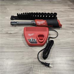 AS-IS M12 FUEL INSIDER 12V Cordless Extended Reach Box Ratchet Kit