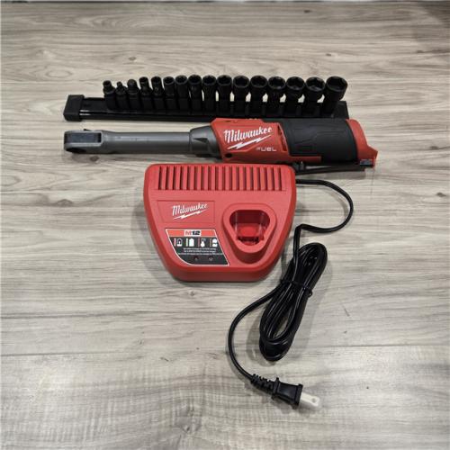AS-IS M12 FUEL INSIDER 12V Cordless Extended Reach Box Ratchet Kit