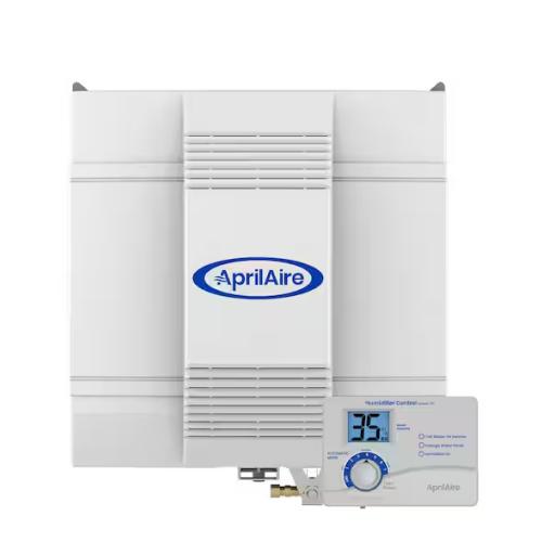 DALLAS LOCATION- AprilAire Model 700 18 gal. for up to 5 300 sq. ft. Whole-House Fan-Powered Evaporative Humidifier with Digital Control PALLET- (9 UNITS)