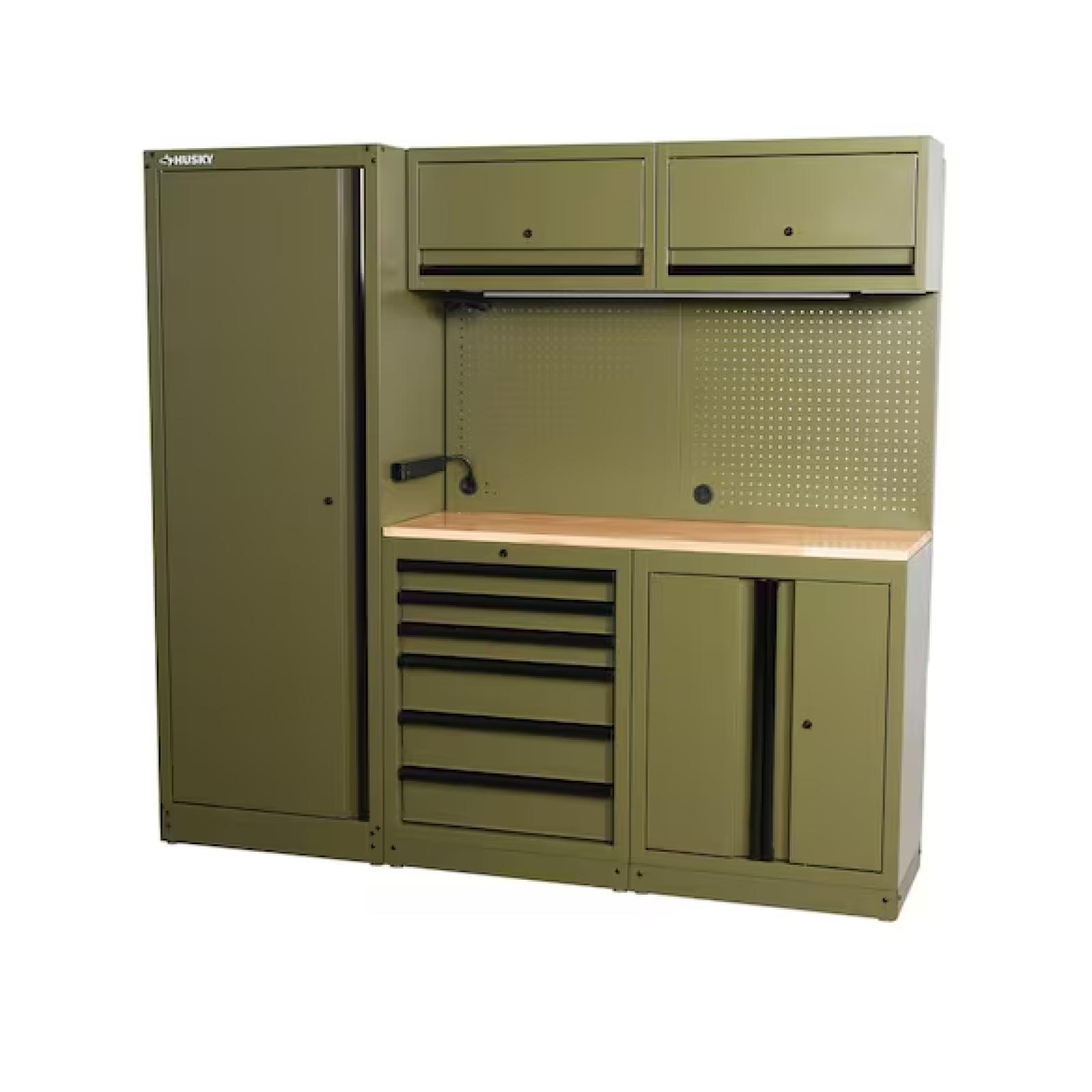 DALLAS LOCATION- HUSKY All-in-One Garage System- Matte Army Green