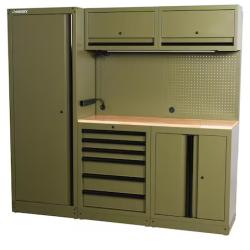 DALLAS LOCATION- HUSKY All-in-One Garage System- Matte Army Green