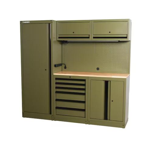 DALLAS LOCATION- HUSKY All-in-One Garage System- Matte Army Green
