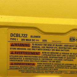 AS-IS DEWALT 20V MAX* XR Brushless Cordless Handheld Blower Kit