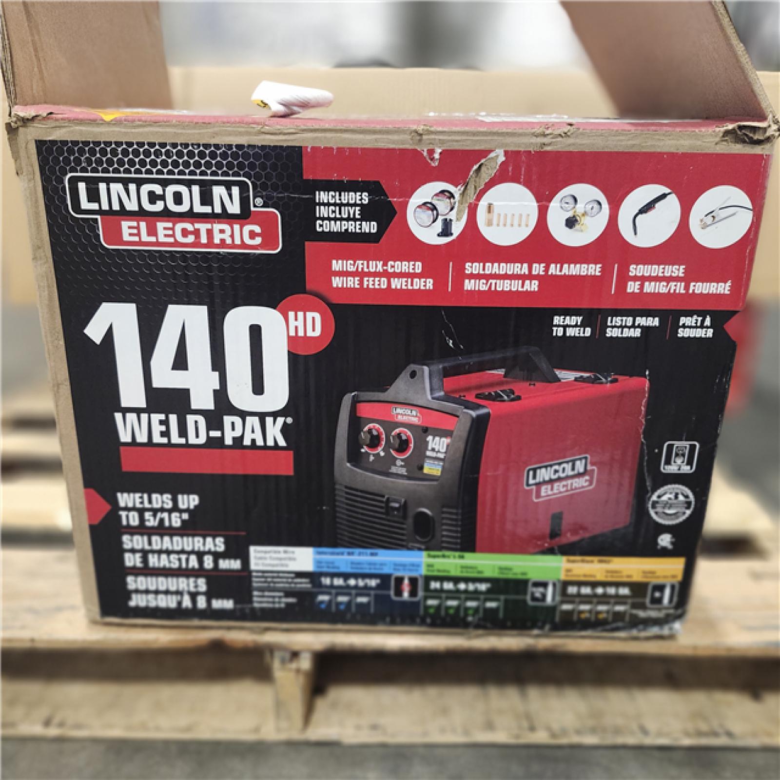 Dallas Location - As-Is Lincoln Electric Weld Pak 140HD Welder