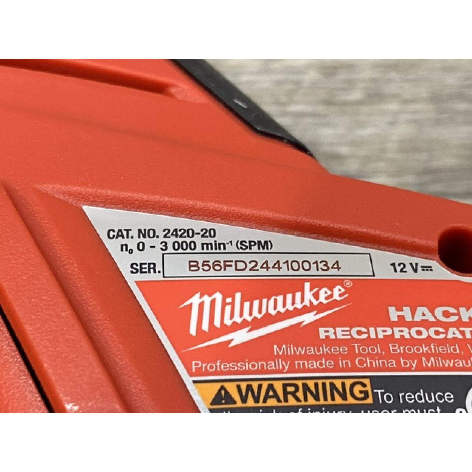 AS-IS Milwaukee 12V Lithium-Ion HACKZALL Cordless Reciprocating Saw Kit