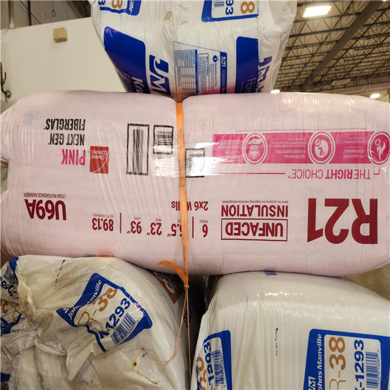 Phoenix AS-IS Mixed Fiber Glass Insulation Bags Pallet (9-Bags)