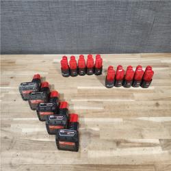 HOUSTON LOCATION - AS-IS MILWAUKEE BATTERY PACK QTY - 15